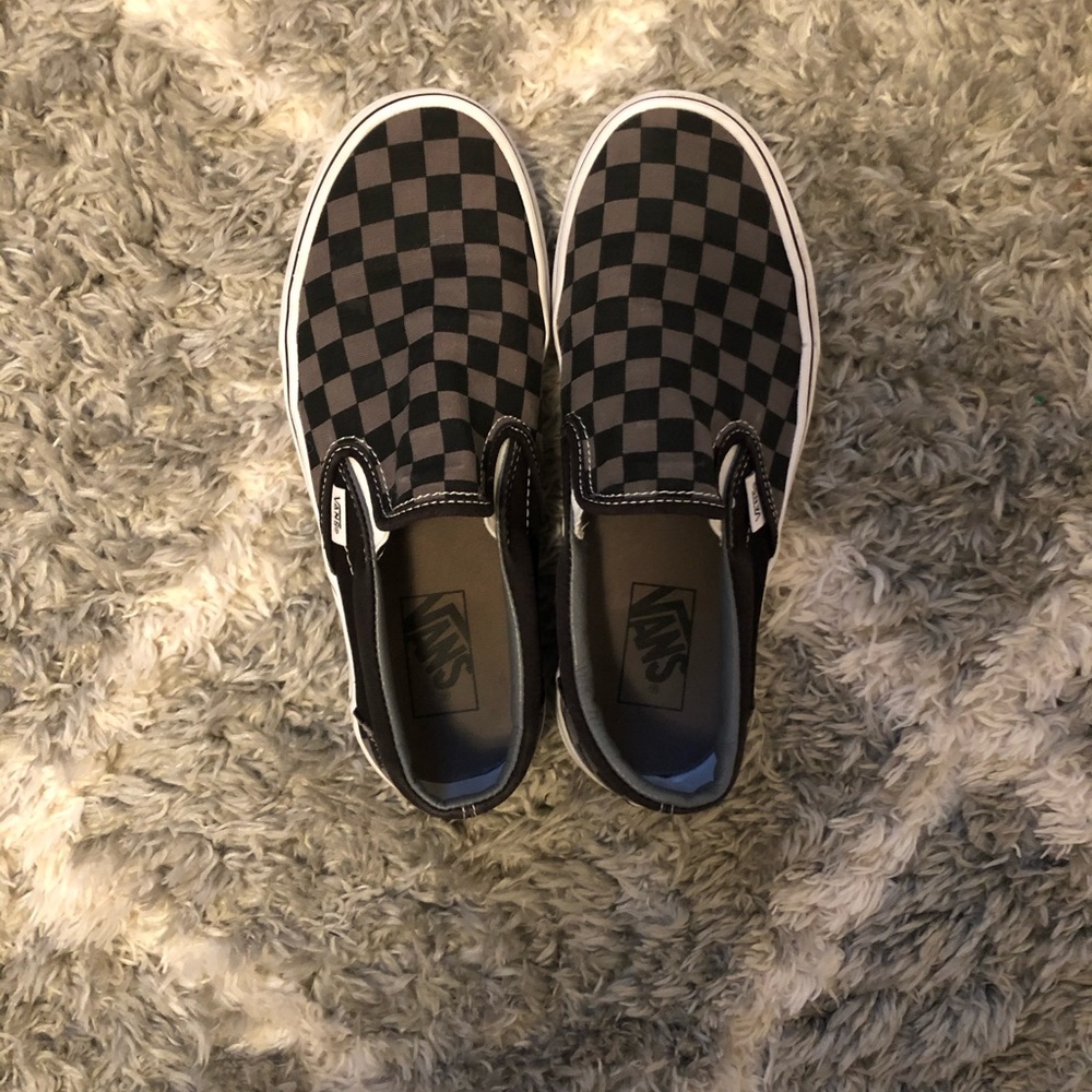 Womans Checkered Vans